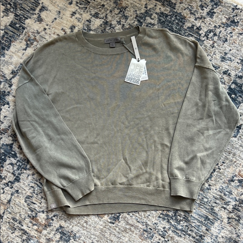 Grey Barefoot Dreams Sweater & Pants Set